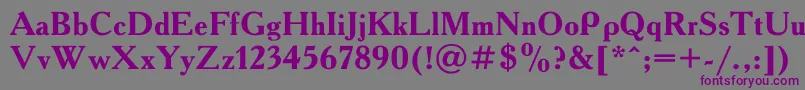 Academy0 Font – Purple Fonts on Gray Background