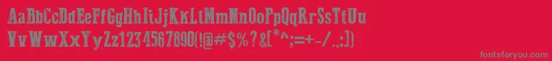fuente DustWest – Fuentes Grises Sobre Fondo Rojo
