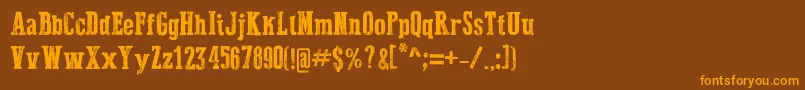 More about DustWest Font DustWest Font – Orange Fonts on Brown Background