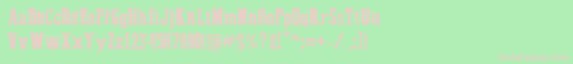 DustWest Font – Pink Fonts on Green Background