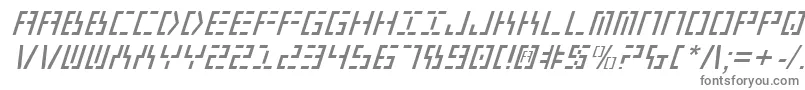 フォントY2kv2i – 白い背景に灰色の文字