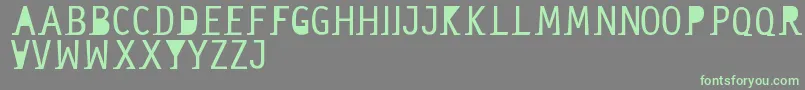 Шрифт Saneserif – зелёные шрифты на сером фоне
