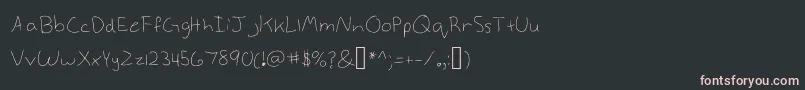 Więcej informacji o czcionce Annekelight Czcionka Annekelight – różowe czcionki na czarnym tle