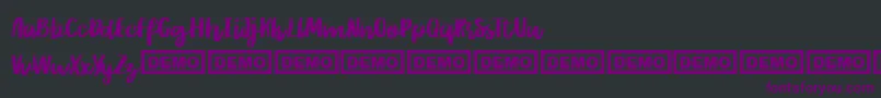 Шрифт Rither – фиолетовые шрифты на чёрном фоне