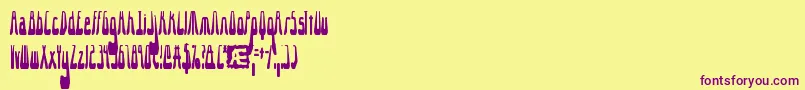 10 (4) Font – Purple Fonts on Yellow Background