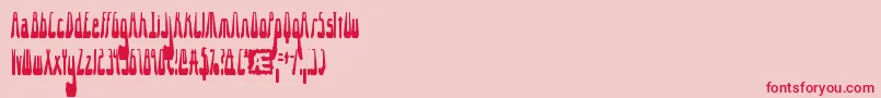 10 (4) Font – Red Fonts on Pink Background