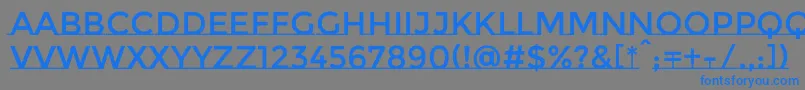 MontserratsubrayadaRegular Font – Blue Fonts on Gray Background