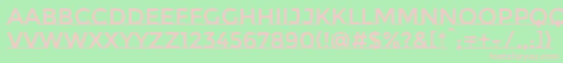 MontserratsubrayadaRegular Font – Pink Fonts on Green Background