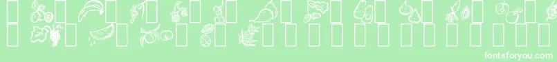 Paradis Font – White Fonts on Green Background