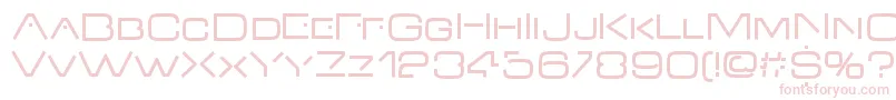 VdubRegular-Schriftart – Rosa Schriften auf weißem Hintergrund