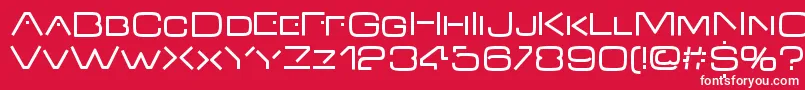 VdubRegular Font – White Fonts on Red Background