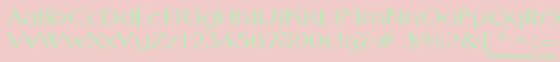Шрифт FosterexpandedRegular – зелёные шрифты на розовом фоне