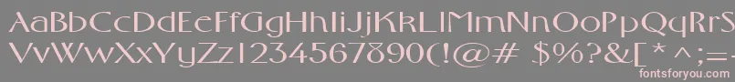 FosterexpandedRegular Font – Pink Fonts on Gray Background