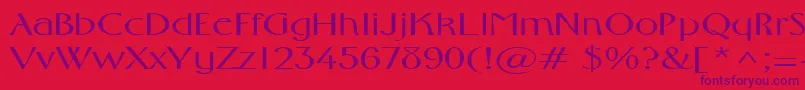 Шрифт FosterexpandedRegular – фиолетовые шрифты на красном фоне
