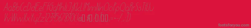 fuente EnsureMediumItalic – Fuentes Grises Sobre Fondo Rojo