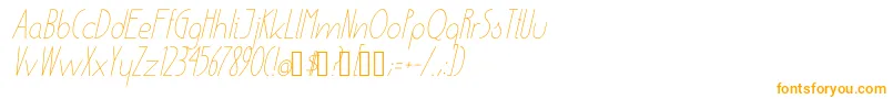EnsureMediumItalic-fontti – oranssit fontit