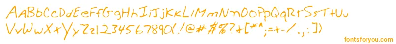 Lehn279-Schriftart – Orangefarbene Schriften