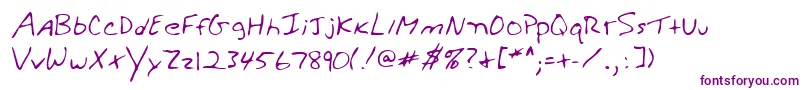 Lehn279-Schriftart – Violette Schriften