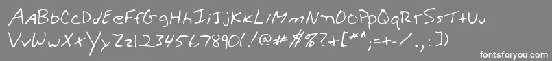 Lehn279-Schriftart – Weiße Schriften auf grauem Hintergrund