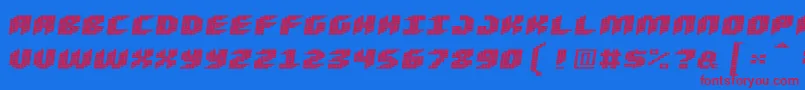 fuente Loudnoiseskew – Fuentes Rojas Sobre Fondo Azul