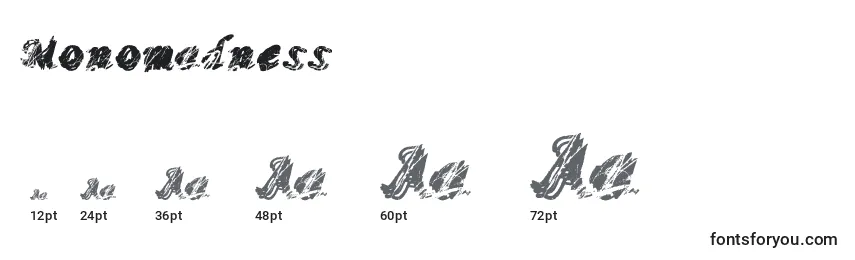 Monomadness Font Sizes