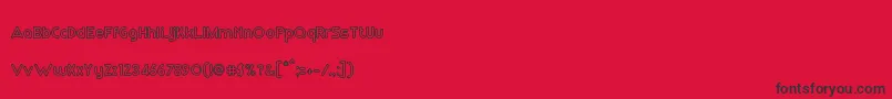 RmPlaytimeBold Font – Black Fonts on Red Background