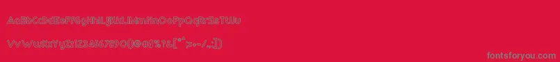 RmPlaytimeBold Font – Gray Fonts on Red Background