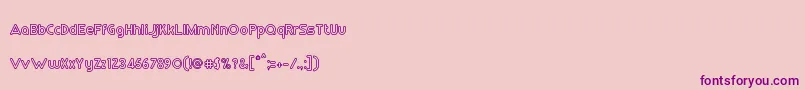 RmPlaytimeBold Font – Purple Fonts on Pink Background