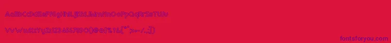 RmPlaytimeBold Font – Purple Fonts on Red Background