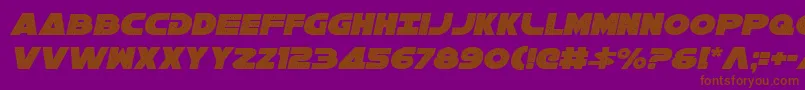 Galaxy1ci Font – Brown Fonts on Purple Background
