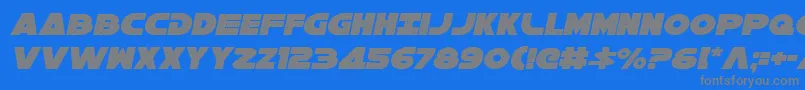 Galaxy1ci Font – Gray Fonts on Blue Background