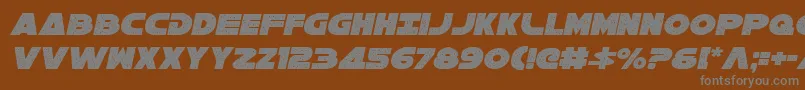 Galaxy1ci-fontti – harmaat kirjasimet ruskealla taustalla