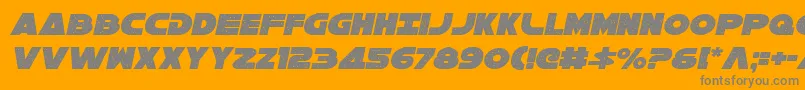 Police Galaxy1ci – polices grises sur fond orange