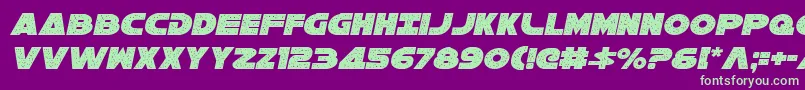 Galaxy1ci Font – Green Fonts on Purple Background