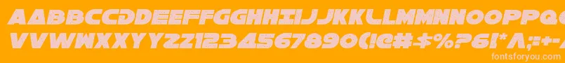フォントGalaxy1ci – オレンジの背景にピンクのフォント