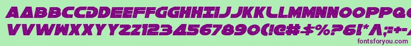Galaxy1ci-fontti – violetit fontit vihreällä taustalla
