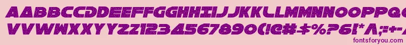 Galaxy1ci-Schriftart – Violette Schriften auf rosa Hintergrund