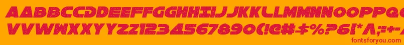 Galaxy1ci Font – Red Fonts on Orange Background