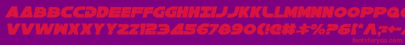 Galaxy1ci Font – Red Fonts on Purple Background