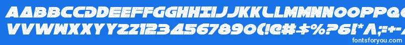 フォントGalaxy1ci – 青い背景に白い文字