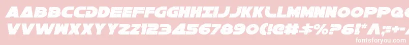 フォントGalaxy1ci – ピンクの背景に白い文字