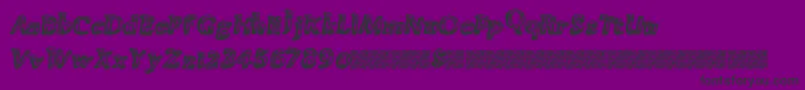 Greatpoints-fontti – mustat fontit violetilla taustalla