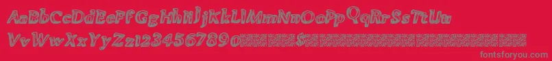 Greatpoints Font – Gray Fonts on Red Background
