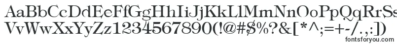 Czcionka TypographyTimesRegular – czcionki, zaczynające się od T