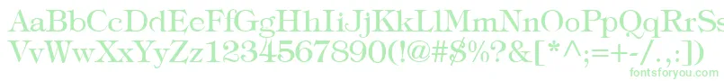 フォントTypographyTimesRegular – 緑のフォント