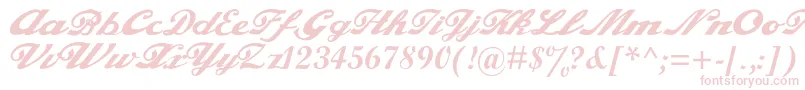 Alfaowner.ComScript-Schriftart – Rosa Schriften auf weißem Hintergrund