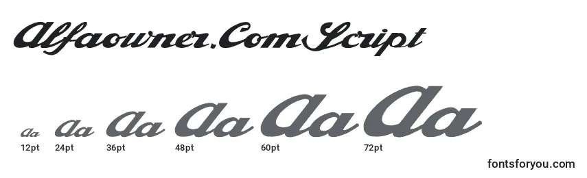 Alfaowner.ComScript Font Sizes