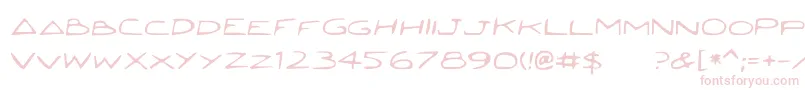 Jetta Font – Pink Fonts on White Background