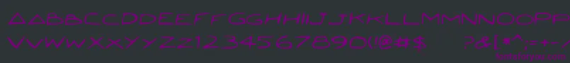 Jetta Font – Purple Fonts on Black Background