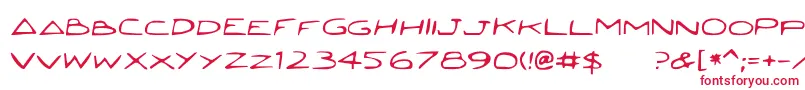 Jetta Font – Red Fonts on White Background